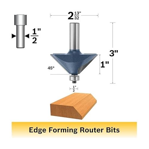  BOSCH 85593M 2-13/32 In. x 45 degree Carbide Tipped Chamfer Bit