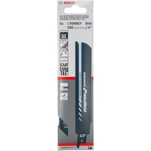  Bosch 2608657523 Saber Saw Blade S927 Bef 5 Pcs