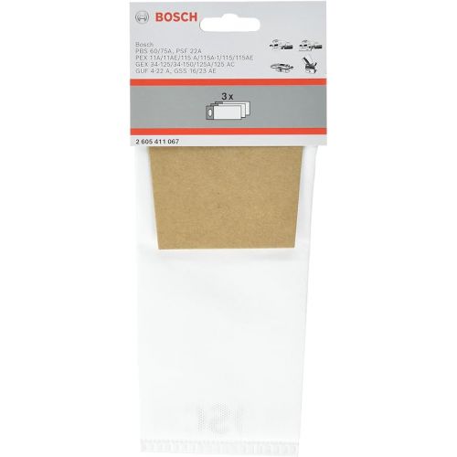  Bosch 3x Dust Bag (Accessories for Belt, Random Orbit, Orbital Sanders and Universal Routers)