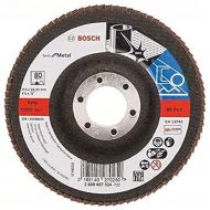 Bosch Accessories 2608607324 X571 Flap Disc for Metal Straight, 115mm A?, 80 Grit, Black/Brown