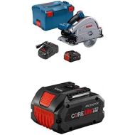 Bosch PROFACTOR GKT18V-20GCL14 18V Cordless 5-1/2 In. Track Saw Kit and Plunge Action, Includes (1) CORE18V 8.0 Ah Performance Battery + Bosch GBA18V80 CORE18V 8.0 Ah Performance Battery