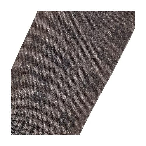  Bosch 2609256188 Sanding Belts for Belt Sanders 60 x 400 mm, Pack of 3 Sheets, 60-Grit, Red