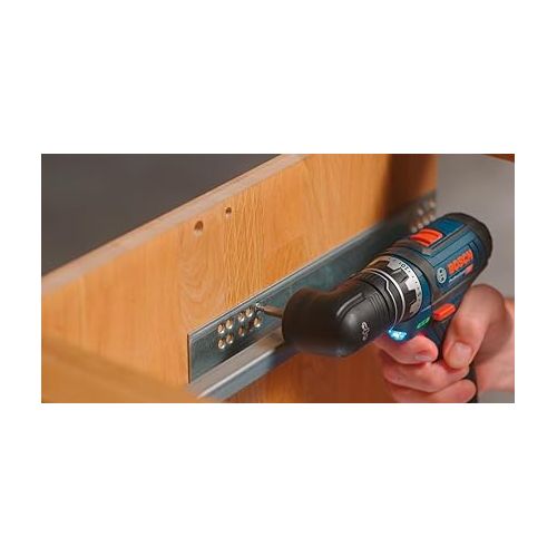  Bosch Professional Gsr 12V-15 Fc Cordless Drill Driver + Gfa-12B Drill Chuck Adapter (Without Battery And Charger) - L-Boxx