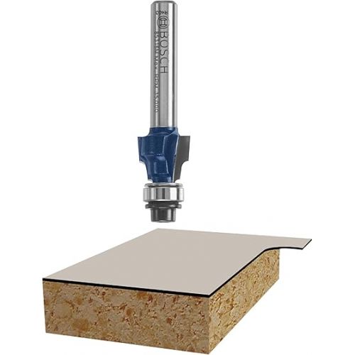  Bosch 85316M 1/2 in. x 3/8 in. Carbide-Tipped Smooth-Edge Laminate Trim Router Bit