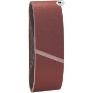 Bosch 2608606083 Sanding Belt, 75mm x 533mm, 100 Grit, Red, Pack of 10