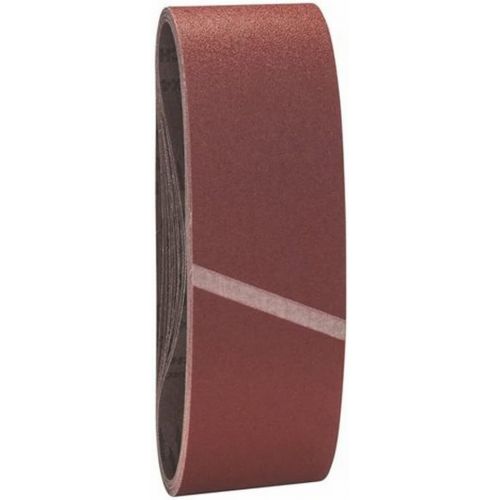 Bosch 2608606083 Sanding Belt, 75mm x 533mm, 100 Grit, Red, Pack of 10