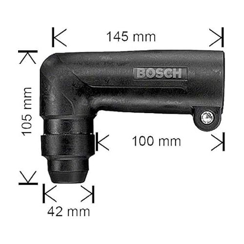  BOSCH 1618580000 SDS-plus Shank Right Angle Attachment, black