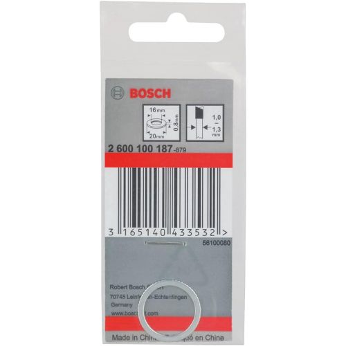  Bosch 2600100187 Reduction Ring, 20mm x 16mm x 0.8mm, Silver/White