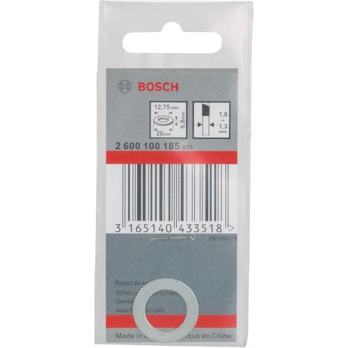  Bosch 2600100187 Reduction Ring, 20mm x 16mm x 0.8mm, Silver/White