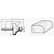 Bosch 85648M 7/8-Inch Diameter 15/16-Inch Cut Carbide Tipped Flush Mount Bowl Router Bit 1/2-Inch Shank With Bearing