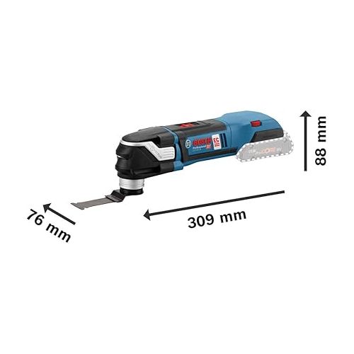  Bosch Professional Gop 18 V-28 Cordless Multi-Cutter + Paiz 32 Apb Starlockplus Bim Plunge Cut Saw Blade (Without Battery And Charger) - Carton