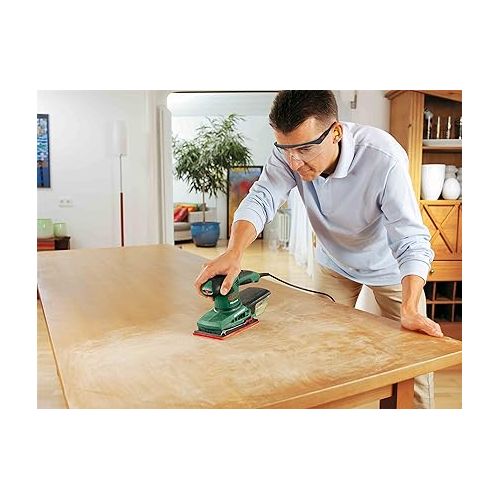  Bosch Pro Schleifblatt Expert for Wood and Paint Holz und Farbe fur Schwingschleifer (10 Stuck, Kornung 80, C430)