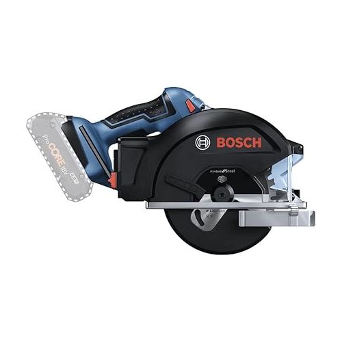  Bosch Professional Cordless Circular Saw GKM 18V-50 (Faster Work Progress, Limited Sparks and Chips, Without Batteries and Charger, in Cardboard Box)