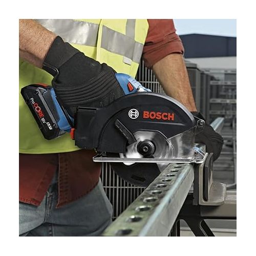  Bosch Professional Cordless Circular Saw GKM 18V-50 (Faster Work Progress, Limited Sparks and Chips, Without Batteries and Charger, in Cardboard Box)