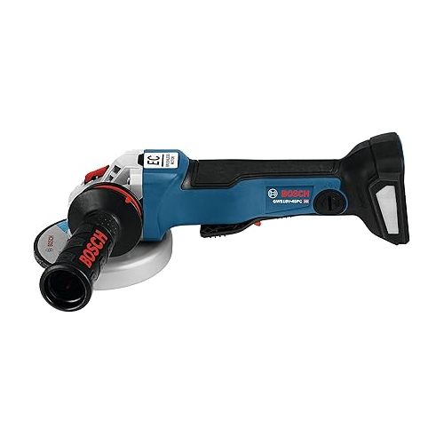  Bosch 18V EC Brushless Connected-Ready 4.5 In. Angle Grinder with Paddle Switch (Bare Tool) GWS18V-45PCN, Black