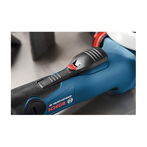  Bosch 18V EC Brushless Connected-Ready 4.5 In. Angle Grinder with Paddle Switch (Bare Tool) GWS18V-45PCN, Black