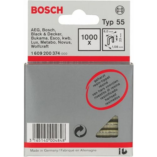  Bosch Professional 1609200374 Staples Resin Coated 60x108x23, 60 x 108 x 23 mm