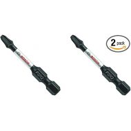 BOSCH ITP2R2201 1-Piece 2 In. Phillips/Square #2 Impact Tough Screwdriving Power Bit (Pack of 2)