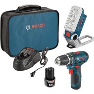 Bosch Power Tools Drill Kit - PS31-2A - 12V 2-Speed Drill/Driver Kit and 12V Max LED Work Light w/ 2 Batteries, Charger and Case