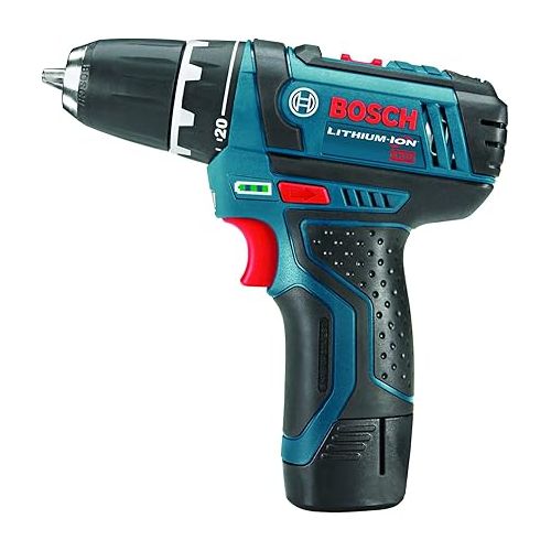  Bosch Power Tools Drill Kit - PS31-2A - 12V 2-Speed Drill/Driver Kit and 12V Max LED Work Light w/ 2 Batteries, Charger and Case