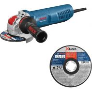 Bosch GWX13-50VSP 5 In. X-LOCK Variable-Speed Angle Grinder with Paddle Switch with TCWX1S500 5 In. x .045 In. X-LOCK Arbor Type 1A (ISO 41) 60 Grit Fast Metal/Stainless Cutting Abrasive Wheel