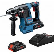 Bosch GBH18V-26K25-RT 18V Brushless Lithium-Ion 1 in. Cordless SDS-Plus Bulldog Rotary Hammer Kit with 2 Batteries (4 Ah) (Renewed)