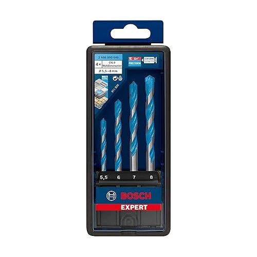  Bosch Professional 4X Expert CYL-9 MultiConstruction Drill Bit Set (Ø 5,5-8 mm, Accessories Rotary Impact Drill)