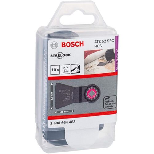  Bosch Professional 10x Scraper ATZ 52 SFC (for soft residues, Width 52 mm, Accessory Multitool)