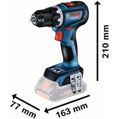  Bosch Professional 18V System cordless drill-driver GSR 18V-90 C (carbon free motor, with 3 ProCORE 4.0Ah batteries, charger GAL 18V-40, in L-BOXX)