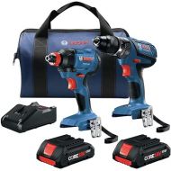 BOSCH GXL18V-239B25 CORE18V 2-Tool Power Tool Combo Kit with Soft Case (2-Batteries Included and Charger Included)