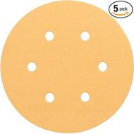 BOSCH 2608605089 150MM P120 5 PCE C470 Sanding Discs Wood-Paint Velcro 6 Hole