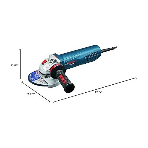  BOSCH GWS13-50PD High-Performance Angle Grinder with No-Lock-On Paddle Switch, 5