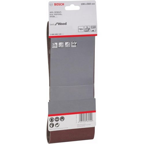  Bosch Professional 2608606118 Sanding Belts100x560 G150, 150 Grit