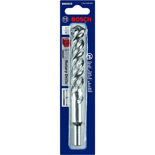  BOSCH BM2019 3/4-inch Fast Spiral Rotary Masonry Drill Bit for Brick and Block (3/4