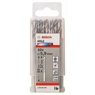 Bosch 2608585496 Metal Drill Bit Hss-G 5, 9mmx57mmx3.66In 10 Pcs