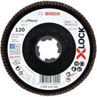 Bosch Professional 2608619200 Angled Flap Disc Best for Metal, X-Lock, X571, Diameter 115 mm, Grain K1200