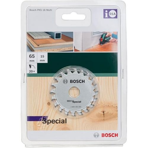  Bosch 2609256 °C83 Plunge Saw Circular Saw Blade for Handheld Circular Saws/65 x 15 x 1.6 mm