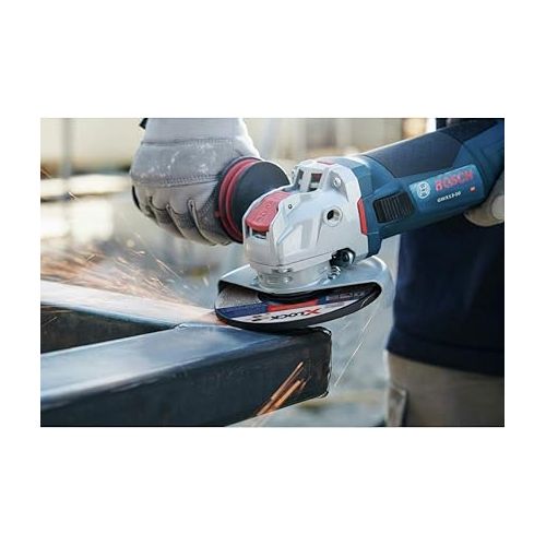  Bosch GWX13-50-RT 120V X-LOCK 5 in. Corded Angle Grinder (Renewed)