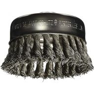 BOSCH WB510 4-Inch Knotted Carbon Steel Cup Brush, 5/8-Inch x 11 Thread Arbor