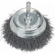 Bosch 1609200271 Shank Crimped Wire Cup Brush Steel, 70mm x 6mm, Silver