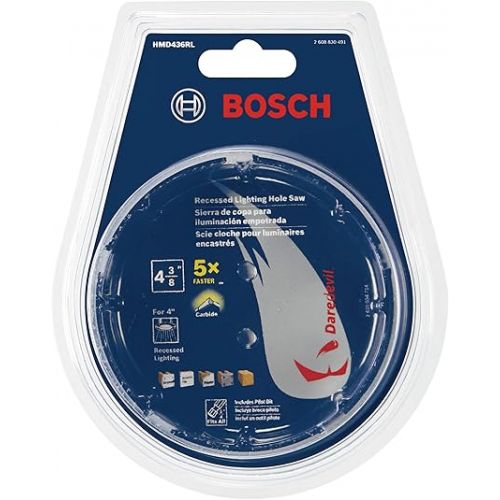  Bosch HMD436RL Daredevil 4-3/8 in. Recessed Lighting Hole Saw