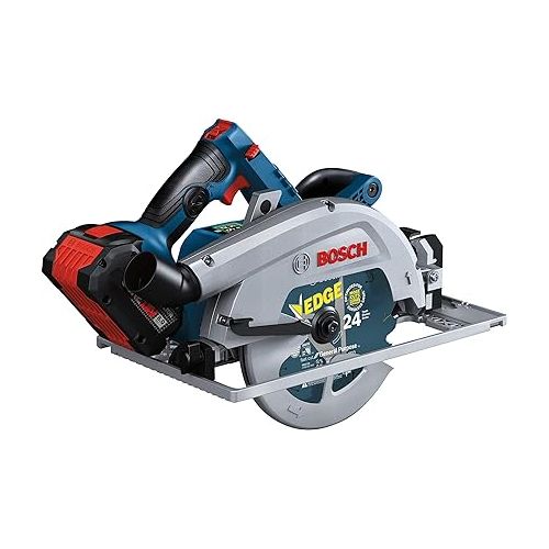  Bosch PROFACTOR 18V STRONG ARM GKS18V-25GCB14 Cordless 7-1/4 In. Circular Saw Kit & Track Compatibility, Includes (1) CORE18V 8.0 Ah Performance Battery + GBA18V80 CORE18V 8.0 Ah Performance Battery