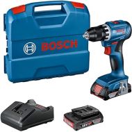 Bosch Professional 18V System GSR 18V-45 Battery-Powered Screwdriver 45 Nm Max. Screw 8 mm 2 Batteries x 2.0 Ah in Case