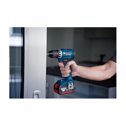  Bosch Professional 18V System GSR 18V-45 Battery-Powered Screwdriver 45 Nm Max. Screw 8 mm 2 Batteries x 2.0 Ah in Case