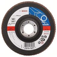 Bosch 2608607355 X551 Flap Disc for Metal Straight, 125mm Ø, 80 Grit, Black/Brown