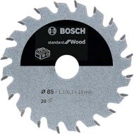 Bosch Professional Circular Saw Blade Standard for Wood (Wood, 85 X 15 X 1.1 mm, 20 Teeth, Accessory Cordless Circular Saw)