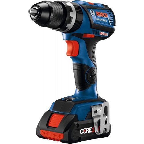  BOSCH GSB18V-535CB15 18V EC Brushless Connected-Ready Compact Tough 1/2 In. Hammer Drill/Driver with (1) CORE18V 4.0 Ah Compact Battery