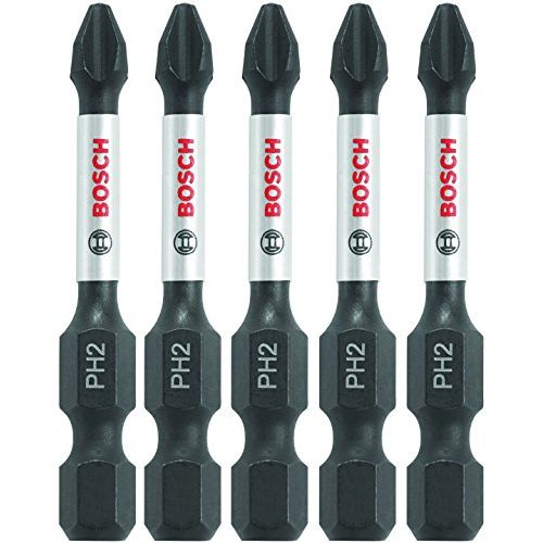  BOSCH ITPH2205 5 Pc. 2 In. Phillips #2 Impact Tough Screwdriving Bit