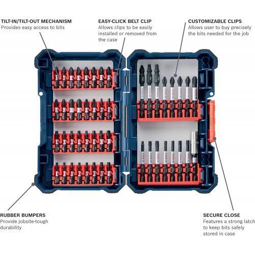  BOSCH SDMS48 Impact Tough Screwdriving Set, 48-Piece Set