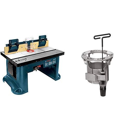  Bosch Benchtop Router Table RA1181 & Under-Table Router Base with Above-Table Hex Key RA1165